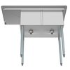 Koolmore 2 Compartment Stainless Steel  Commercial Kitchen Prep & Utility Sink with Drainboard SB141611-12L3
